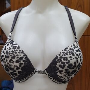 La SENZA Grey Toned Leopard Print Bra